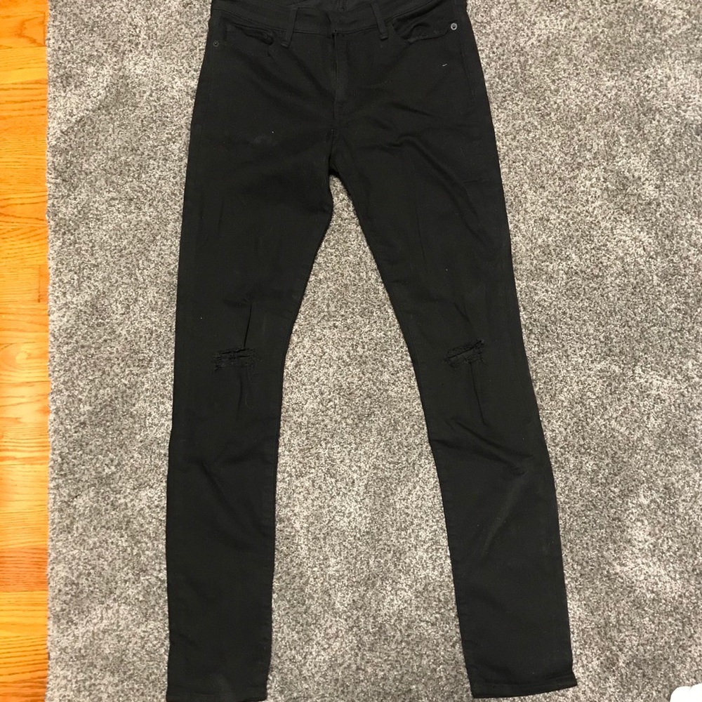 NWT ripped Abercrombie high waisted skinny jeans